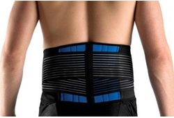 Medium Neoprene Double Pull Lumbar Back Brace, Stabilizing Lower Back Brace, Adjustable and Breathable Brace for Lower Back Injuries