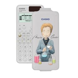 Casio FX-991SP CW, Calcolatrice scientifica con Marie Curie illustrata da Raquel Riba Rossy, Raccomandata per il curriculum spagnolo e portoghese, 5 lingue, oltre 560 funzioni, solare, bianco