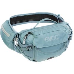 EVOC HIP PACK PRO E-RIDE 3 midjeväska för elcykelturer och leder (3 liters kapacitet, AIRFLOW CONTACT SYSTEM, AIRO FLEX höftbälte, VENTI FLAP-system, flaskhållare), färg: stålgrå