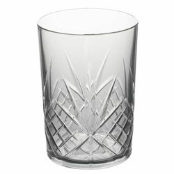 Villa d'Este Home Tivoli Lot de 6 verres à eau 410 ml en acrylique, surface travaillée transparente, mode