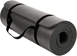 TechFit Yogamat, antislip, voor de sportschool thuis, pilatesmat voor de thuistraining, yogamat, dikker, voor vrouwen, fitnessmatten, campingmat, perfect voor aerobic, rekbaarheid 180 x 60 cm, 10 mm