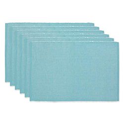 DII Tabletop, Cotton, Aqua, Placemat Set