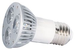Transmedia Power LED Spot 230V/3W/96 Lumen E27/CRI/RA: 80 Dimbare 3 LED Diameter 50 x 75 MM (3000 K) Warm Wit LPD 3-33SL