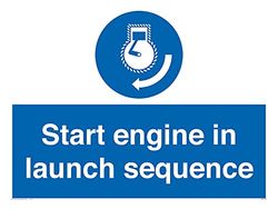 Start engine in launch sequence