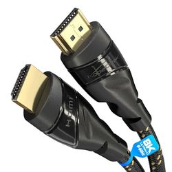 KabelDirekt – 4K HDMI Kabel – 7,5m – 4K@60Hz (Extra Koper voor Snel Ultra HD, Nylon Mantel – High Speed HDMI met Ethernet, Blu-ray/Gaming/PS5/Xbox Series X/Switch, zwart)