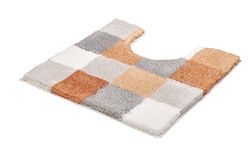 Kleine Wolke Textilgesellschaft Caro Tappetino per WC, poliacrilico, Rosa Salmone, 55 x 55 x 2,5 cm