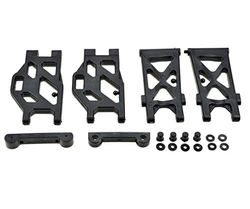 Carson 500405351 - modelbouwaccessoires: X10EB kruisstuurset met houder, voor/achter