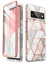 i-Blason Cosmo Coque de Protection pour Google Pixel 6 Pro (2021), marbre Rose