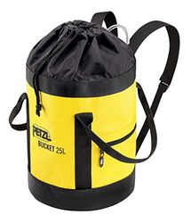 PETZL s41ay 025 Bucket Stof Pack, blijft rechtop, 25 l, zwart/geel