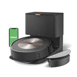iRobot Roomba Combo j5+ (j5576) Robotstofzuiger en Dweilrobot – Objectdetectie en -vermijding – Vermijdzones - Werkt met Spraakassistent (Alexa) - Ideaal voor dierenharen - Automatisch Legen