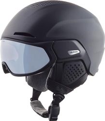 ALPINA ALTO Q-LITE Skihelm, uniseks, mat zwart, 51-55 cm