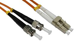 Pro Signal FB2M-LCST-005 0.5m LC-ST Duplex OM2 50/125µm Multimode Fibre Optic Patch Lead