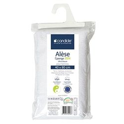 Candide - Coprimaterasso per culla Zen - coprimaterasso per bambino - viscosa di bambù - morbido e silenzioso - impermeabile e assorbente - Oeko Tex® - Made in Europe - 40 x 80 cm (bianco)