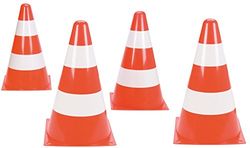 LENA Uniseks verkeersmuts voor jongens, oranje, wit, 22 cm