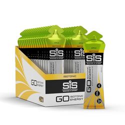 Science in Sport | SiS Go Isotonic Energy Gel | 0.6g Sugar & 22g Carbohydrates per Gel | Vegan | Digestible & Practical | Consumed Without Water | Informed Sport Tested | Apple, 30 x 60ml Gels