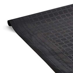 LE NAPPAGE ARTS DE LA TABLE Nappe Noire en Papier Damassé - 1.18x6m