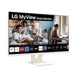 LG 27SR50F-W - Smart monitor, 27", pantalla IPS, Full HD, webOS 23, (1920x1080), 16:9, Sin Cámara, ThinQ App, HDMI 2EA, Blanco