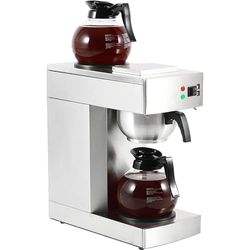 Stalwart DA-RB386 Commercial Filter Coffee Maker Manual Fill 2 Glass jugs 2 hotplates