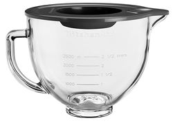 KitchenAid 5KSM5GB Accessorio Opzionale del Robot da Cucina con Corpo Motore Mobile, Vetro Trasparente