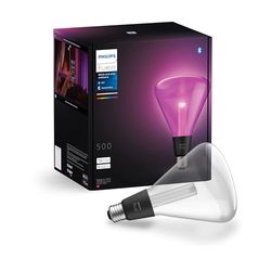 Philips Hue Lightguide - Lampadina intelligente triangolare, luce bianca e colorata, compatibile con Bluetooth, controllo vocale con Alexa, Apple Home e Google Assistant