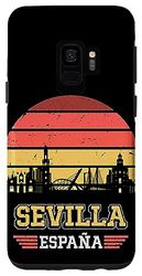 Carcasa para Galaxy S9 Sevilla España Retro Vintage Sunset Skyline Sevilla