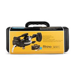 DYMO - D101105 Rhino Labeller, 1011 Metal Tape Embossing System Kit, 1-Carded (M1101) Black