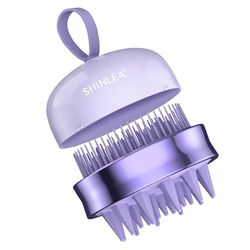 Massaggiatore Cuoio Capelluto - SHINLEA Scalp Massager Spazzola Silicone Capelli per Asciutti e Bagnati Spazzola per Lavare i Capelli Trattamenti Capelli - Viola