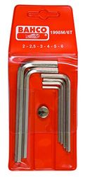 Bahco 1998M/11T - Jeu 11Pcs Cle Male Nickel