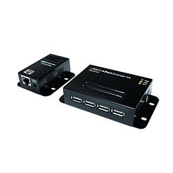 Logilink ua0252 USB 2.0 Cat. 5 Extender jusqu'à 50 m avec 1 Port, PoE Noir