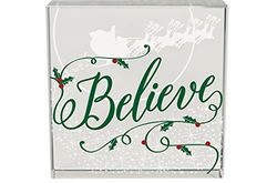 Angel Star Believe Glass Decor Plaque, 3", 11341