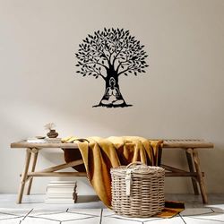 Stylish Black Decorative Metal Wall Accessory, 64 x 70 cm, 100% Metal, 1.5 mm Thickness, Perfect for Modern Home Decor & Unique Wall Art