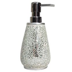 Sweet Home Collection Dispenser di sapone per vasca da bagno e doccia, in poliresina, glamour, stile contemporaneo