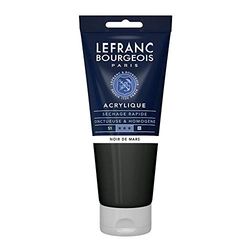 Lefranc Bourgeois Acrylique Fine Tube 200ml Noir De Mars