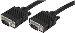 Pro Signal PSG91346 15 Pin SVGA (D Sub) Male to Male Lead, 0.2 m, Black