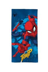 hermet, Disney Spiderman Beach Towel, 70 x 140 cm, Beach or Pool Towel, 100% Soft Cotton, Practical and Lightweight