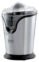 TM Electron TMPEX008 - Exprimidor eléctrico de cítricos con sistema antigoteo, 100 W, acero inoxidable, color gris [Clase de eficiencia energética a]