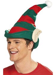 Elf Hat Green With Red Stripes