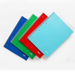 Favorit Notebooki Spiralaty A4, Rigatura Quadretti 5 Mm, 5 sztuk, z otworami i mikroperforacją, papier 80G/Mq, Wielobarwny
