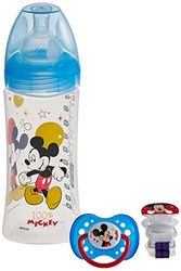 Dodie Micky Mouse Set (1 flesje 330 ml + 1 fopspeen + 18 maanden + 1 fopspeen houder)