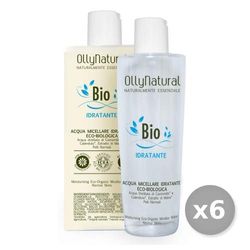 Ollynatural Set 6 Acqua Micellare Idratante 250 Ml. Cura del Viso, Multicolore, Unica