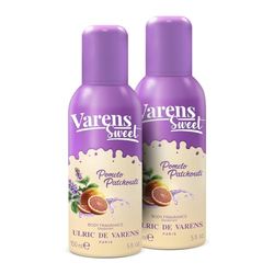 ULRIC DE VARENS - Body Fragrance Varens Sweet Pomelo Patchouli - Chypré, Floral, Fruité Et Musqué - Parfum & Déodorant Femme 2-en-1 - Vaporisateur - Spray - Lot de 2 x 150 ml