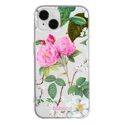 ERT GROUP mobiltelefonfodral för Iphone 13 originalt och officiellt licensierat Babaco mönster Flowers 037 optimalt anpassad till formen på mobiltelefonen, gedeeltelijk transparant