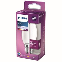 PHILIPS LED 60W E14, Cool White Matte