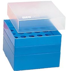 NeoLab 2-1908 opbergdoos voor 50 ml buisjes, 3 x 3 plaatsen, blauw