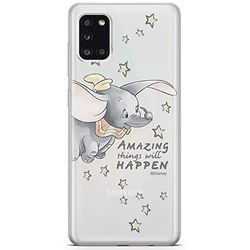 ERT GROUP mobiltelefonfodral för Samsung A31 originalt och officiellt licensierat Disney mönster Dumbo 010 optimalt anpassad till formen på mobiltelefonen, gedeeltelijk transparant