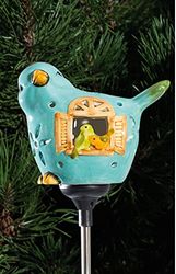 LED trädgårdskontakt fågel med solenergi