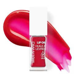 Wet n Wild Lip Oil, Nutritivo y No Pegajoso Lip Gloss Potenciado por 7 Aceites Naturales, Fórmula Ligera para Efecto de Brillo Espejo, Heart Rate