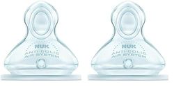 NUK First Choice - 710014-2 silicona Pezones - 2 First Choice Tamaño 2 - Leche - M (Paquete de 2)