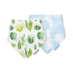 Baberos marca tiny twinkle. Modelo Bavaglini bandana quadrati kaffle pack 4