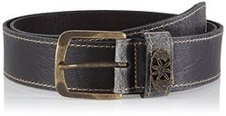 Werner Trachten Unisex klederdrachtriem riem, zwart (zwart pull up 310), 90 cm